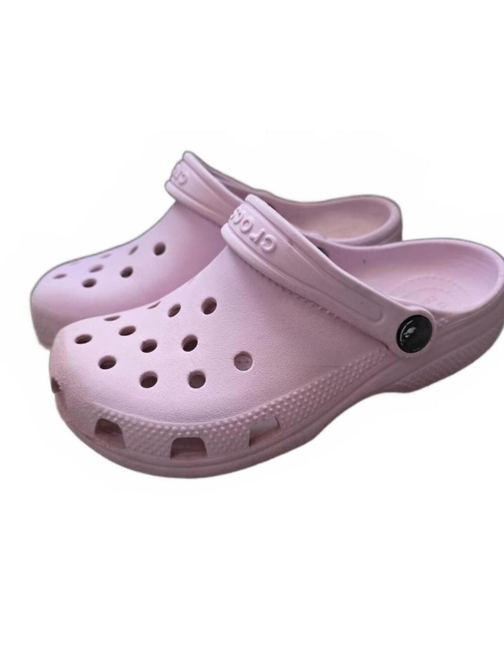 Light Pink Crocs Classic Clogs Size 13 Comfort Shoes Sandals